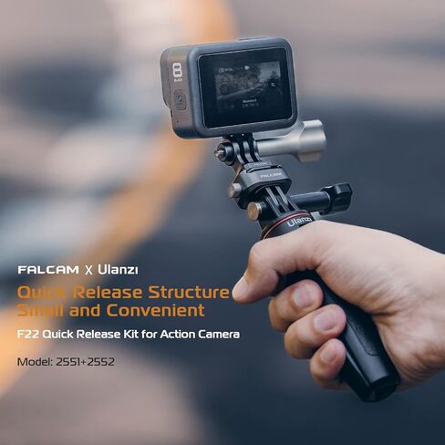 ULANZI Falcam F22 Quick Release Kit for Action Camera and DJI OSMO - Aluminum Action Camera Mounting Adapter Convert to F22 QR System with 1/4" Thread for Tripods, Selfie Sticks, Vlogging Accessories in Kuwait