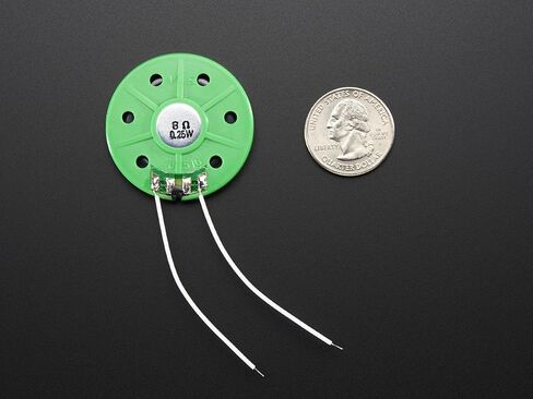 مكبرات صوت وتحولات Adafruit مكبر صوت بلاستيكي رفيع مع أسلاك - 8 أوم 0.25W (1 قطعة) in Saudi Arabia