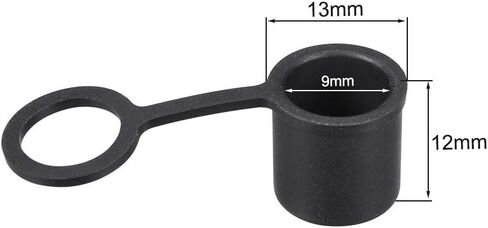 uxcell 5pcs BNC Silicone Protectors Cap Port Cover Anti Dust Black in Saudi Arabia
