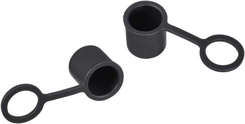 uxcell 5pcs BNC Silicone Protectors Cap Port Cover Anti Dust Black in Saudi Arabia
