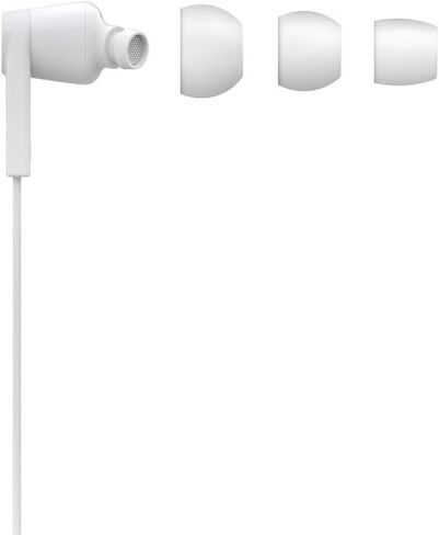 Belkin SoundForm Headphones - Wired In-Ear Earphones With Microphone - Wired Earbuds For iPad Mini, Galaxy & More With USB-C Connector (USB-C Headphones) (White) in Saudi Arabia