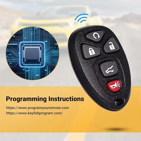 Car Key Fob Key Compatible with Chevrolet Chevy Traverse丨Suburban丨Tahoe丨GMC Acadia丨Yukon丨Buick Cadillac Keyless Entry Remote Clicker 5 Button with FCC OUC60270 OUC60221 15913415 in Kuwait