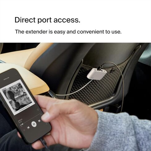 بلكن موسع طاقة USB بـ4 منافذ من بوست تشارج لاجهزة ابل ايفون وايباد وسامسونج جالكسي - متوافق مع وصلات USB-C وUSB-A - ابيض in Saudi Arabia