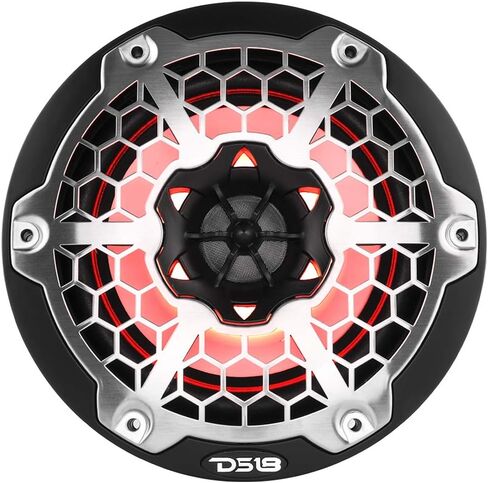 DS18 Hydro NXL-8M/WH - زوج مكبرات صوت محورية شبكية عالية الجودة - مكبر صوت للسيارة ثنائي الاتجاه مع مصابيح RGB مدمجة - نظام صوت للسيارة 375 وات - مكبرات صوت مقاومة للماء - 8 بوصات، أبيض in Saudi Arabia