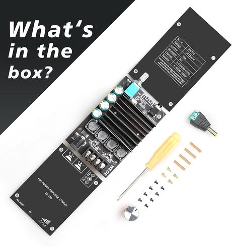 ZK-XPS 150W+150W لوحة مضخم طاقة بلوتوث مع شريحة TDA7498E 2.0 قناة، وحدة مضخم طاقة الصوت DC12-32V لمكبر صوت بلوتوث DIY in Kuwait