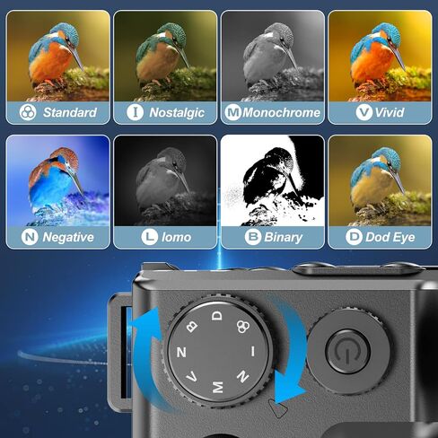 كاميرا رقمية 4K، صور فيديو بدقة 48 ميجابكسل فائقة الدقة 4K، كاميرا بعدسة مزدوجة، تكبير رقمي 18x، كاميرا تركيز تلقائي للتصوير الفوتوغرافي، مع WiFi وبطاقة SD، وكاميرا تسجيل فيديو لليوتيوب in Kuwait