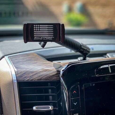 Bulletpoint Multiple Device Metal Dash Mount Cell Phone Holder Compatible with 2019+ RAM Truck 1500, 2500, 3500, TRX, RHO (RubiGrid v2 Magsafe Compatible) in Kuwait
