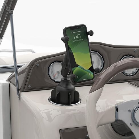 RAM Mounts RAP-HOL-UN7B-201U X-Grip Phone Holder with Composite Double Socket Arm(Medium) Compatible with RAM B Size 1" Ball Components in Saudi Arabia