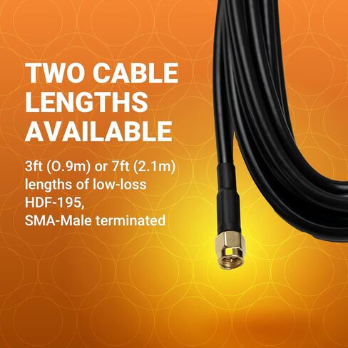 Poynting OMNI-280 هوائي سطح المكتب الخلوي واسع النطاق متعدد الاتجاهات | سيسو | 4G إل تي إي | واي فاي 2.4 جيجا هرتز | 698-3800 ميجاهيرتز | الفرقة 71 (كابل 1 متر) in Kuwait