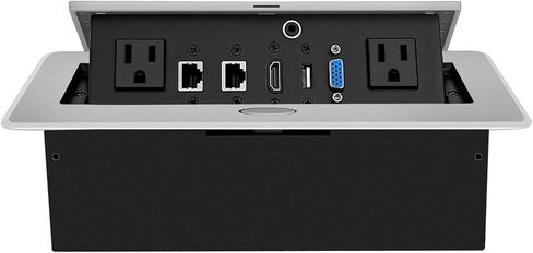 Table Pop up Power Date Center Connection Box for Conference Silver in Saudi Arabia