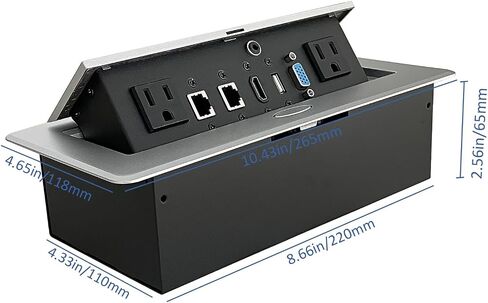 Table Pop up Power Date Center Connection Box for Conference Silver in Saudi Arabia