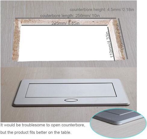 Table Pop up Power Date Center Connection Box for Conference Silver in Saudi Arabia