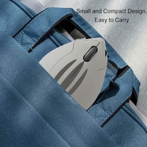 CHUYI Hamster Shape Wireless Silent Mouse Cartoon and Cute Portable Animal Optical Cordless Mice for Travel Library Computer Laptop School Kids Children Gift (Grey) in Kuwait
