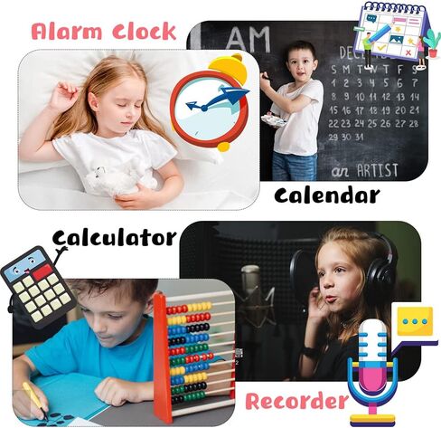 ساعة ذكية للأطفال من ريتيساز، 24 ساعة ذكية للأطفال، ساعات ذكية أنيقة للأطفال من سن 3 إلى 14 سنة، هدايا رائعة للفتيات والأولاد (أسود) in Kuwait