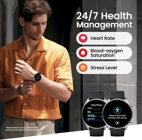 ساعة ذكية Amazfit GTR 4 ذات إصدار محدود للرجال والنساء، شحن لاسلكي، عمر بطارية 14 يومًا، Alexa مدمج، نظام تحديد المواقع ثنائي النطاق وملاحة الطريق، الرد على المكالمات وإجراء المكالمات (متجددة) in Saudi Arabia