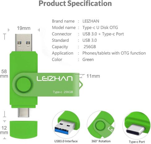 32GB USB C Flash Drive 3.0, Type C photostick for Samsung Galaxy S10,S9, S8,S8 Plus, LG G6, Google Pixel XL, Purple in Kuwait