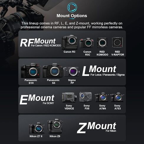 SIRUI 35mm T2.9 1.6X Full-Frame Anamorphic Lens Cinema Lens (L Mount) in Saudi Arabia