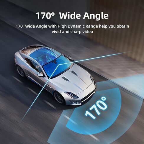 REIZIX Dash Cam 1080P Full HD، بطاقة SD 64G، كاميرا على لوحة القيادة ومسجل فيديو داشكام للسيارات مع شاشة IPS LCD مقاس 3 بوصات، رؤية ليلية، WDR، كشف الحركة، وضع انتظار السيارات، مستشعر G، زاوية واسعة 170 درجة in Saudi Arabia