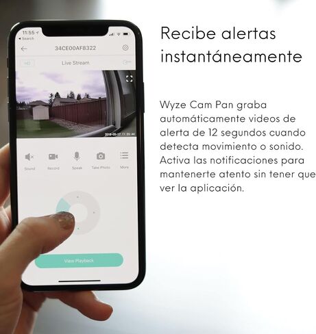 كاميرا Wyze Cam Pan 1080p Pan/Tilt/Zoom كاميرا منزلية ذكية داخلية مع بطاقة MicroSD سعة 32 جيجابايت من Wyze الفئة 10 in Kuwait