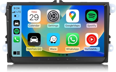 Eonon CarPlay & Android Auto Car Stereo Android 10 راديو السيارة 2+32 جيجابايت، متوافق مع فولكس فاجن/سيات/سكودا، بلوتوث 5.0-9 بوصة-Q53SE in Kuwait
