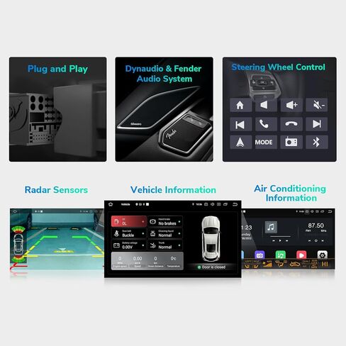Eonon CarPlay & Android Auto Car Stereo Android 10 راديو السيارة 2+32 جيجابايت، متوافق مع فولكس فاجن/سيات/سكودا، بلوتوث 5.0-9 بوصة-Q53SE in Kuwait