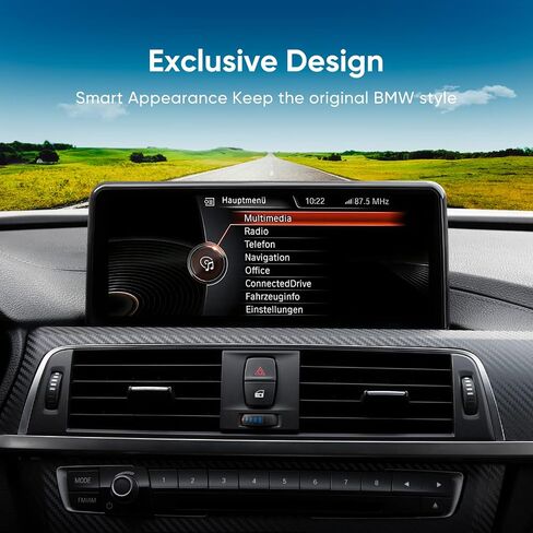 10.25 inch IPS Touch Screen Car Stereo Wireless CarPlay Wireless Andriod Auto for BMW1&2 Series with NBT System, Bluetooth 4.0, Multimedia Receiver, SWC Car Radio with USB Music HD Video Play in Kuwait