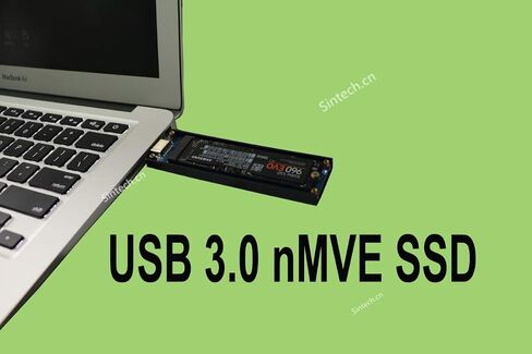 Sintech nVME USB SSD Card,USB 3.0 M.2(NGFF) M Key SSD External Case Box in Saudi Arabia