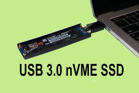 Sintech nVME USB SSD Card,USB 3.0 M.2(NGFF) M Key SSD External Case Box in Saudi Arabia