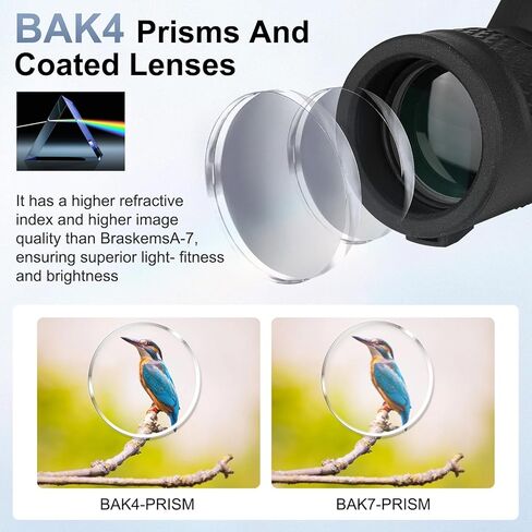 تلسكوب احادي العدسة 80x100 - تلسكوب احادي محمول للبالغين عالي الطاقة، تلسكوب محمول باليد مع حامل ثلاثي القوائم لمشاهدة الطيور والصيد والتخييم والرحلات in Kuwait