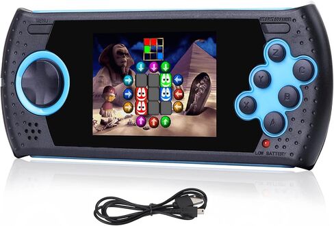 16 Bit Handheld Game for Kids Built-in 230 HD Classic Retro Video Games USB Rechargeable 3.0 Inch Childrens Travel Electronics Toys Portable Gaming Player System Gift for Boys Girls Ages 4-8-12 in Saudi Arabia