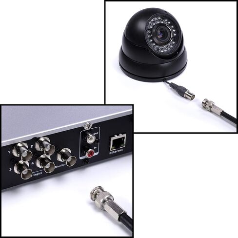 موصل الكابل المحوري THE CIMPLE CO RG59، برغي (ملتوي) - SDI، HD-SDI، CCTV، الأمان، بطاقة الفيديو، الكاميرا، بدون لحام - RG59 - حزمة من 50 in Kuwait