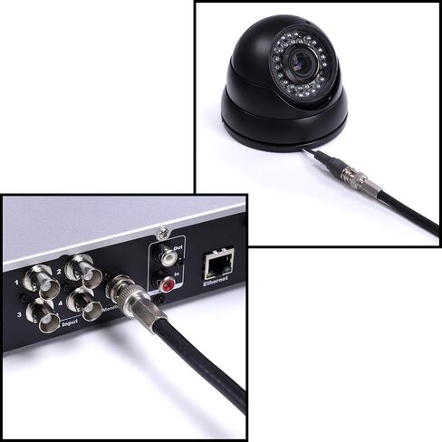 موصل الكابل المحوري THE CIMPLE CO RG59، برغي (ملتوي) - SDI، HD-SDI، CCTV، الأمان، بطاقة الفيديو، الكاميرا، بدون لحام - RG59 - حزمة من 50 in Kuwait