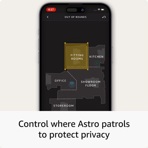نقدم لكم Amazon Astro for Business، روبوت أمان متنقل، يعمل مع Ring Alarm، ويتضمن نسخة تجريبية مجانية مدتها 120 يومًا من Astro Secure وRing Protect Pro in Saudi Arabia