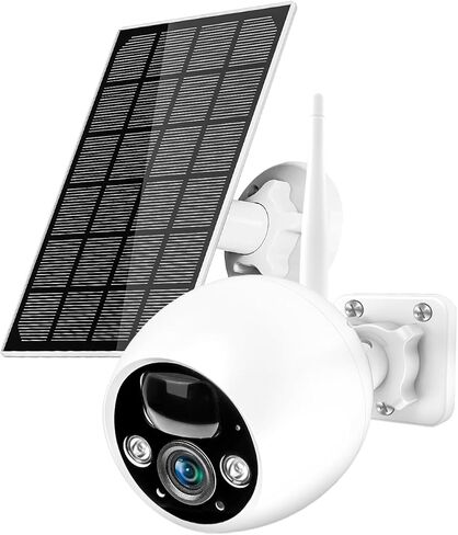 NoahTec Solar Security Cameras Wireless Outdoor, 2K HD Battery Solar Powered Cameras for Home Security Outside AI Motion Detection Siren, Spotlight Night Vision Two Way Talk (2.4GHz WiFi) in Kuwait