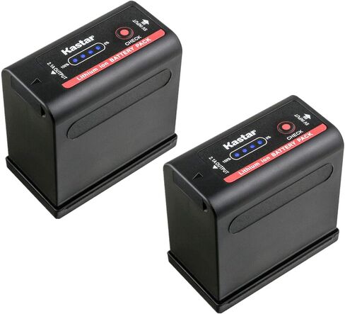 Kastar 2 حزمة بطارية متوافقة مع Canon UC-X50 X55 V40Hi XF100 XF105 XF200 XF205 XF300 XF305 XHA1 ES420V ES520A ES4000 ES5000 ES6000 ES6500V ES7000ES ES7000V ES8000V ES8100V ES8200V ES8400V ES8600 in Kuwait