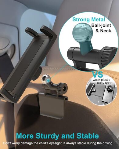 Aozcu حامل الكمبيوتر اللوحي بالمقعد الخلفي لـ Tesla، طراز 360 درجة قابل للتعديل 3/Y مسند رأس iPad للأطفال، نموذج Y حامل هاتف المقعد الخلفي لجهاز iPad Pro Air Mini، Galaxy Tab، Fire hd، Switch، iPhone، جهاز 4-12.9 بوصة in Kuwait