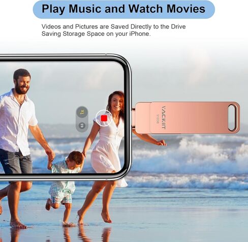 عصا صور معتمدة من Apple MFi، محرك فلاش 3 في 1 iPhone سعة 512 جيجابايت، عصا ذاكرة iPhone لتخزين الصور، محرك أقراص إبهام iPhone، وحدة تخزين خارجية متوافقة مع iPhone/PC/iPad/المزيد من الأجهزة in Kuwait