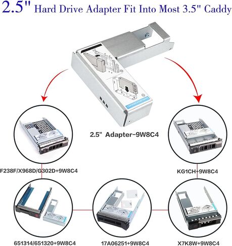 Pack-2 9W8C4 Y004G WWGPK SSD Adapter Bracket in Saudi Arabia