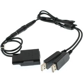 Eonvic EP-5A DC Coupler Dual USB Adapter for DSLR D3100/ EN-EL14a Battery/Nikon D5100 D5200 D5300 D5500 D5600 P7000 P7800
