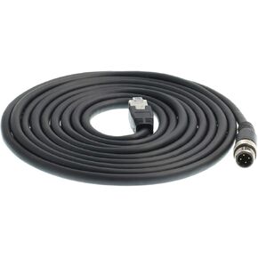 DRRI M12 4pin D-Code Male to RJ45 Ethernet Connector CAT5 Shielded Cable (3M)