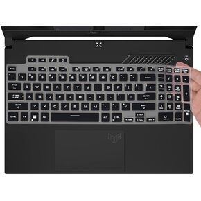 Keyboard Cover for 2023 2022 ASUS TUF Gaming F15 FX507ZM FX507ZC FX507VU / A15 FA507NU / A16 FA617NS / TUF Dash 15 FX517ZM, TUF Gaming F17 FX707 / A17 FA707 FA707RM 17.3 Gaming Laptop -Black