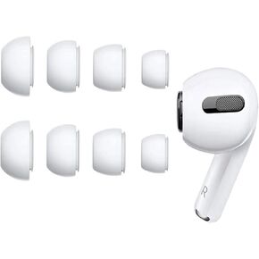 Acediar AirPods Pro Replacement Ear Tips [3 Pairs] for AirPods Pro1,2, Silicon Earbuds Tips with Noise Reduction Hole, Fit in The Charging Case (Sizes S/M/L, White) in Saudi Arabia