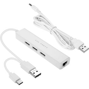 كابل مايكرو USB نوع C او تي جي يعمل بالطاقة USB 2.0 محول ايثرنت سلكي لشبكة LAN لاجهزة الكمبيوتر التي تعمل بنظام اندرويد وسامسونج in Kuwait