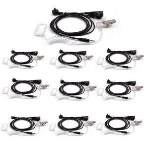 (10 قطع) سماعات راس انبوب صوتي مخفي شفافة بدبوس واحد مع ميكروفون PTT لكوبرا توك ابوت ACXT390 ACXT1035R CXT90 CXT94 CXT195 CX112 MT200 MT525 MT550 CXT345 CXT545 CXR925 راديو ثنائي الاتجاه in Kuwait