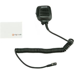 ITSPWR Bundle Containing: Standard Horizon MH-73A4B Submersible Speaker Microphone, Built-in Rotating Clip, Broad Compatibility, and ITSPWR Cleaning Cloth in Kuwait