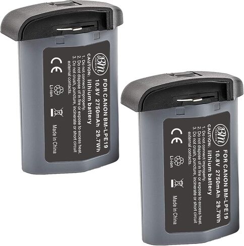 BM Premium LP-E19 High Capacity Battery for Canon EOS R3, EOS 1D X Mark III, EOS 1D X Mark II, EOS 1DX, EOS 1Ds III, EOS 1D IV, EOS 1D III Cameras in Saudi Arabia