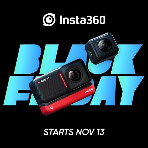 Insta360 ONE RS Twin Edition Creator Kit - كاميرا أكشن مقاومة للماء بدقة 4K 60 إطارًا في الثانية وكاميرا 5.7K 360 مع عدسات قابلة للتبديل، وتثبيت، وصور بدقة 48 ميجابكسل، وتقنية HDR النشطة، وتحرير الذكاء الاصطناعي in Saudi Arabia