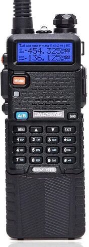 راديو Baofeng UV-5R ثنائي النطاق ثنائي الاتجاه مع بطارية ليثيوم أيون 3800 مللي أمبير في الساعة، جهاز اتصال لاسلكي، إصدار مطور (144-148/420-450 ميجا هرتز) in Kuwait
