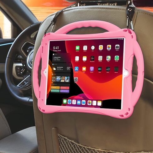 TopEsct Kids Case for iPad 10.2 inch - Shockproof Silicone Cover with Tempered Glass Screen Protector and Strap - Compatible with iPad 9th/8th/7th Gen (2021)"(Blue) in Kuwait