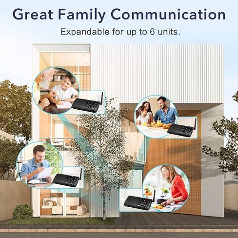 نظام اتصال داخلي لاسلكي مزدوج الاتجاه من Hosmart، اتصال ثنائي الاتجاه للمنزل والمكتب، بدون استخدام اليدين، اتصال داخلي محمول، مع صوت واضح كريستالي، نطاق 1000 قدم (3 عبوات) in Kuwait